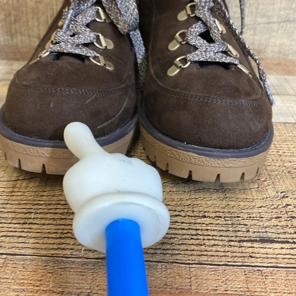 True Craft Markie Hiking Booties Womens Size 10 M Brown Tan Lace up Ankle Fabric - Picture 3 of 14